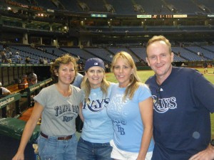 CAA Team enjoying a Tampa Bay Rays game after meeting with the United Health Care Team in Tampa.